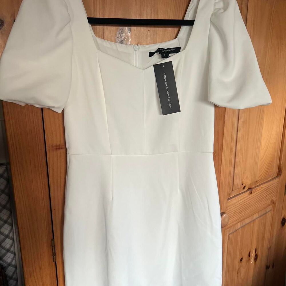 French-connection Women's White and Cream Dress